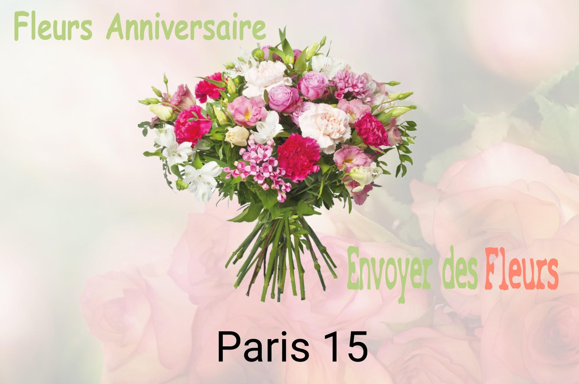 Bouquet de fleurs d’anniversaire livré à Paris-15