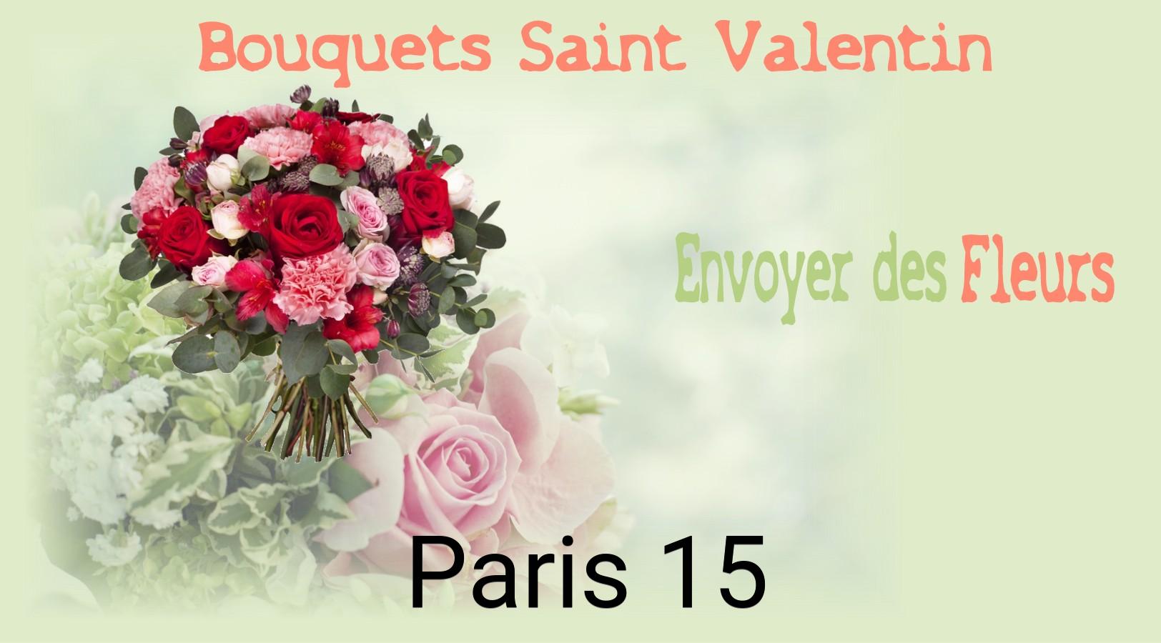 Roses de Saint-Valentin livrées à Paris-15